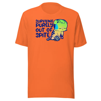 SURVIVING PURELY OUT OF SPITE - Tee - ChubbleGumLLC