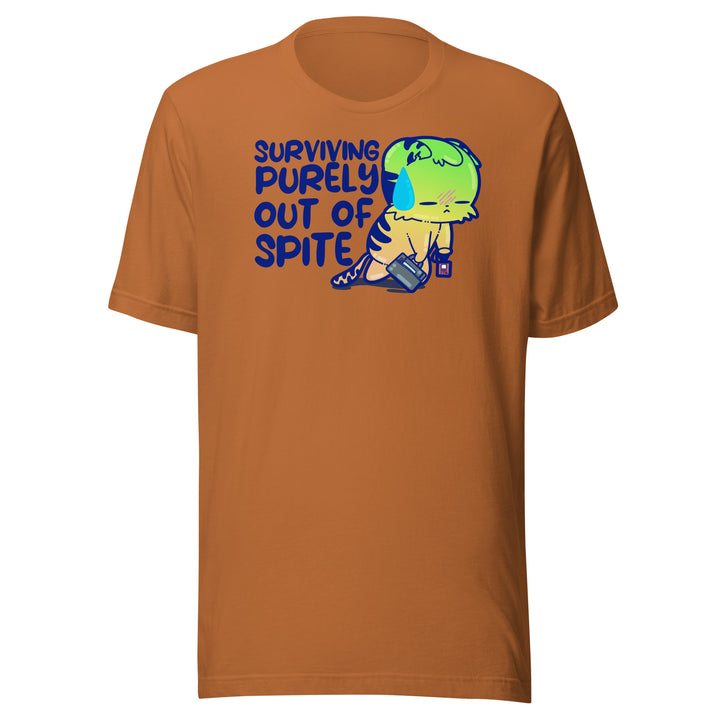 SURVIVING PURELY OUT OF SPITE - Tee - ChubbleGumLLC