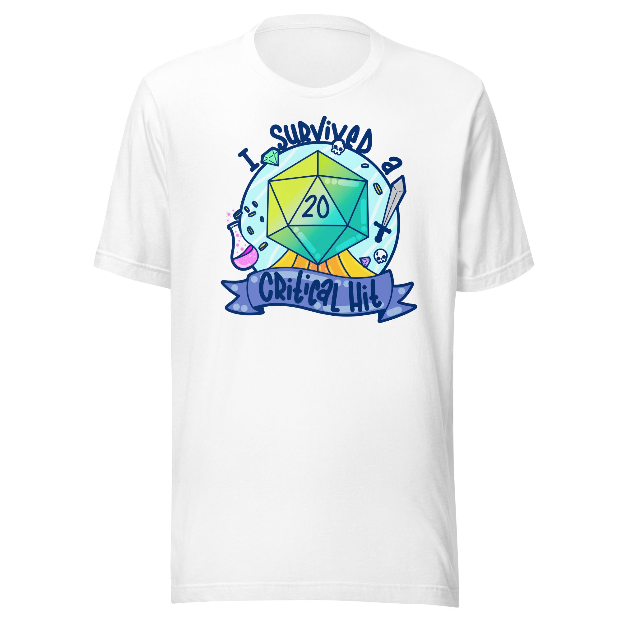 I SURVIVED A CRITICAL HIT - Tee - ChubbleGumLLC