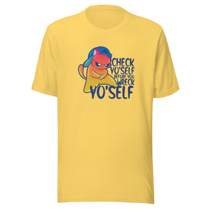 CHECK YOSELF - Tee - ChubbleGumLLC