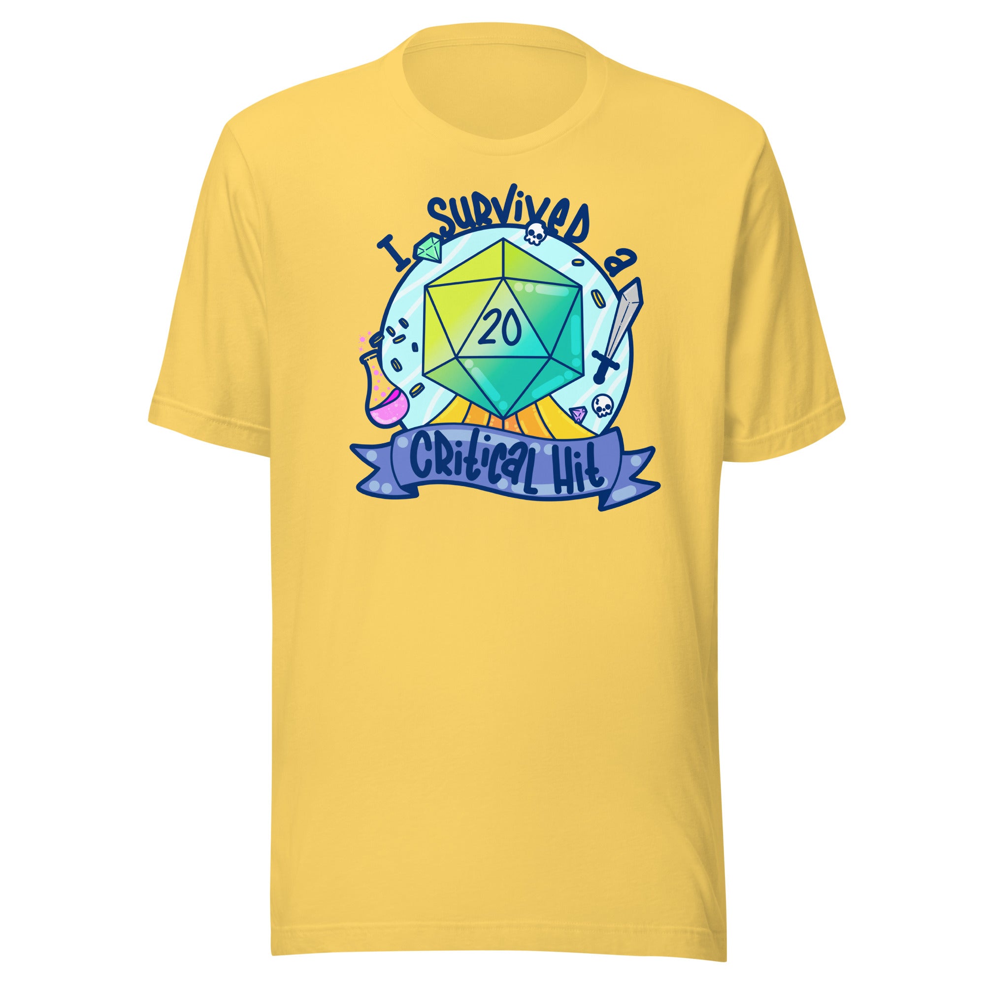 I SURVIVED A CRITICAL HIT - Tee - ChubbleGumLLC