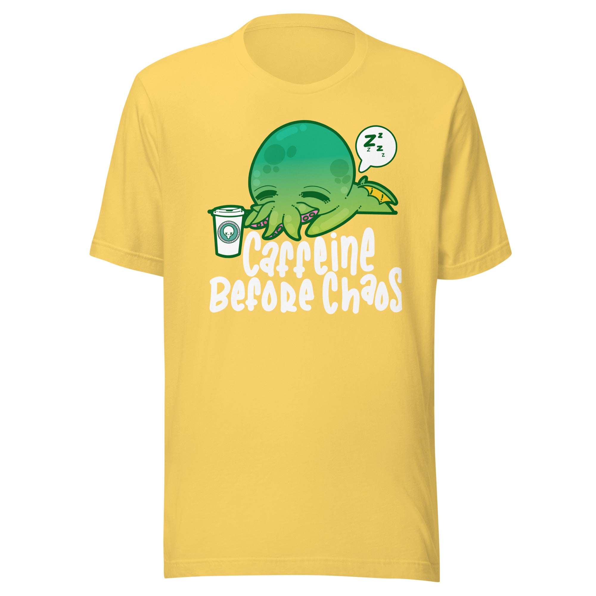 CAFFEINE BEFORE CHAOS - Modified Tee - ChubbleGumLLC