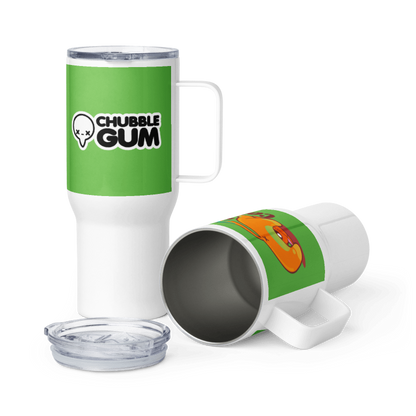 UP YOUR BUTT AND AROUND THE CORNER - 25 oz Travel Mug - ChubbleGumLLC