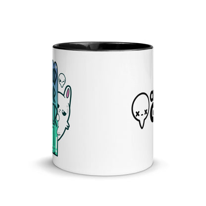 LIKE A GOOD NEIGHBOR - Mug With Color Inside - ChubbleGumLLC