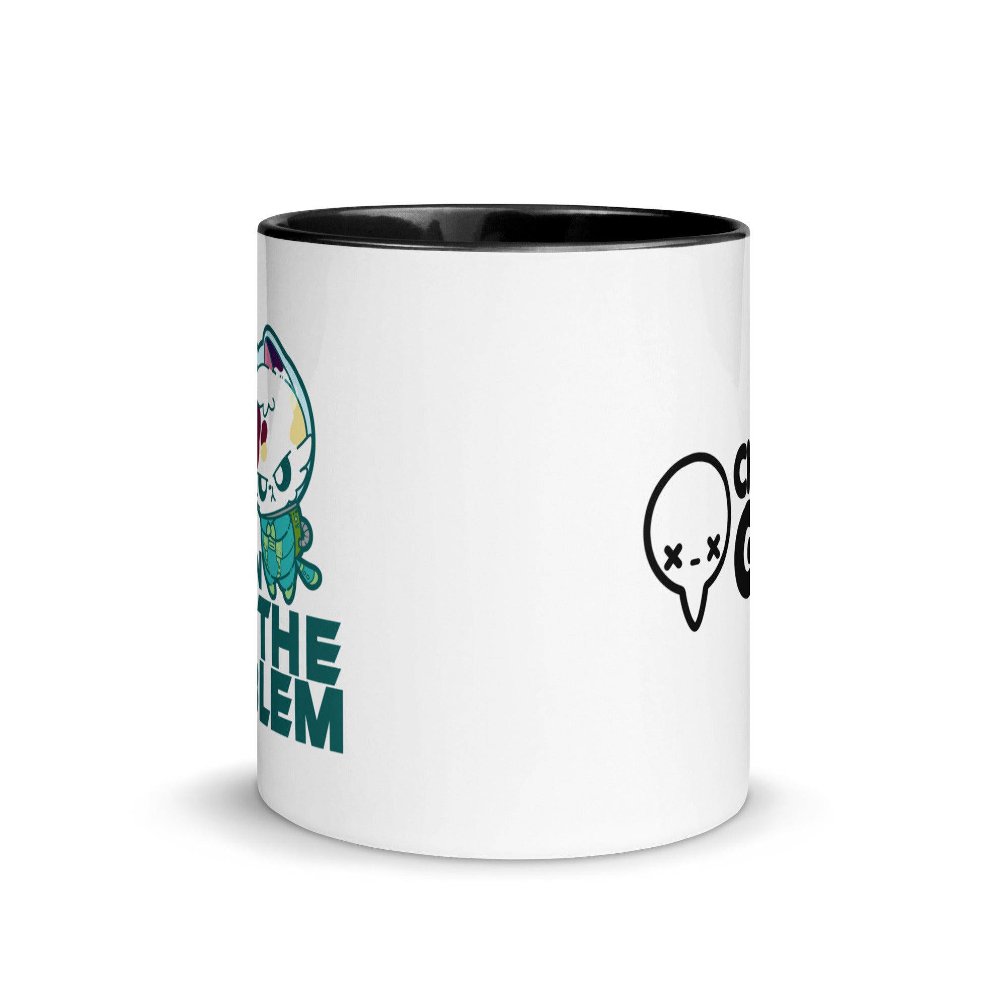 HOUSTON I AM THE PROBLEM - Mug with Color Inside - ChubbleGumLLC