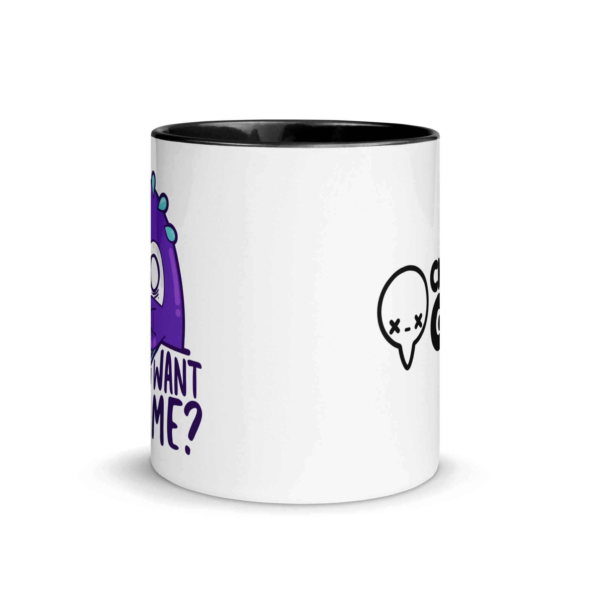 WHAT DONTOU WANT FROM ME - Mug with Color Inside - ChubbleGumLLC