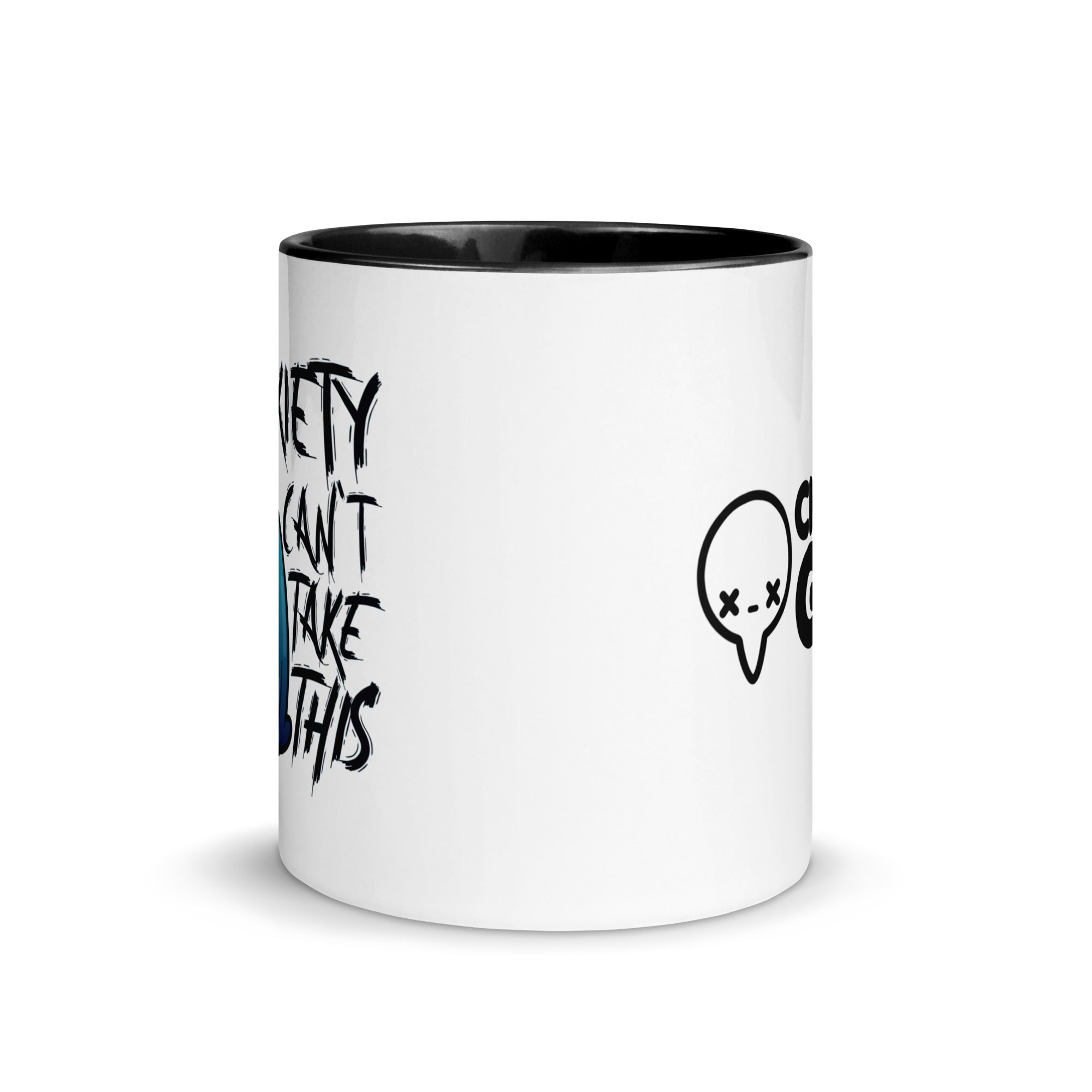 MY ANXIETY CANT TAKE THIS - Mug with Color Inside - ChubbleGumLLC