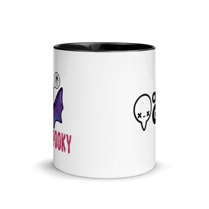 I AM SPOOKY YEAR ROUND - Mug with Color Inside - ChubbleGumLLC