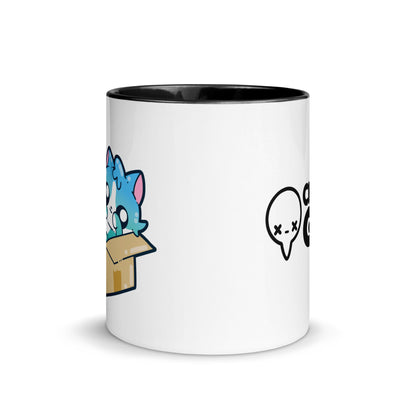 FLUFFING ADORABLE - Mug with Color Inside - ChubbleGumLLC