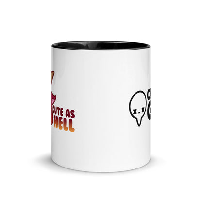 CUTE AS HELL - Mug with Color Inside