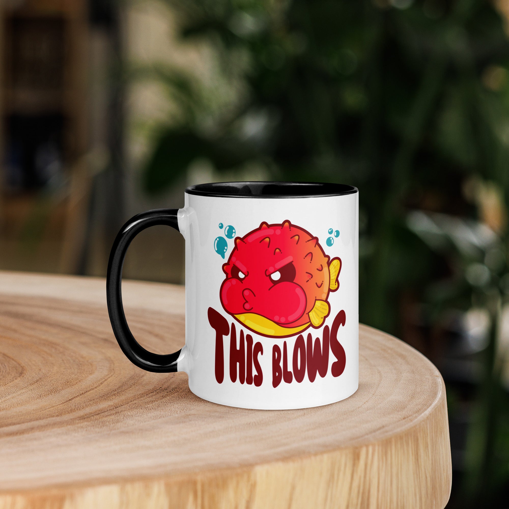 THIS BLOWS - Mug with Color Inside - ChubbleGumLLC