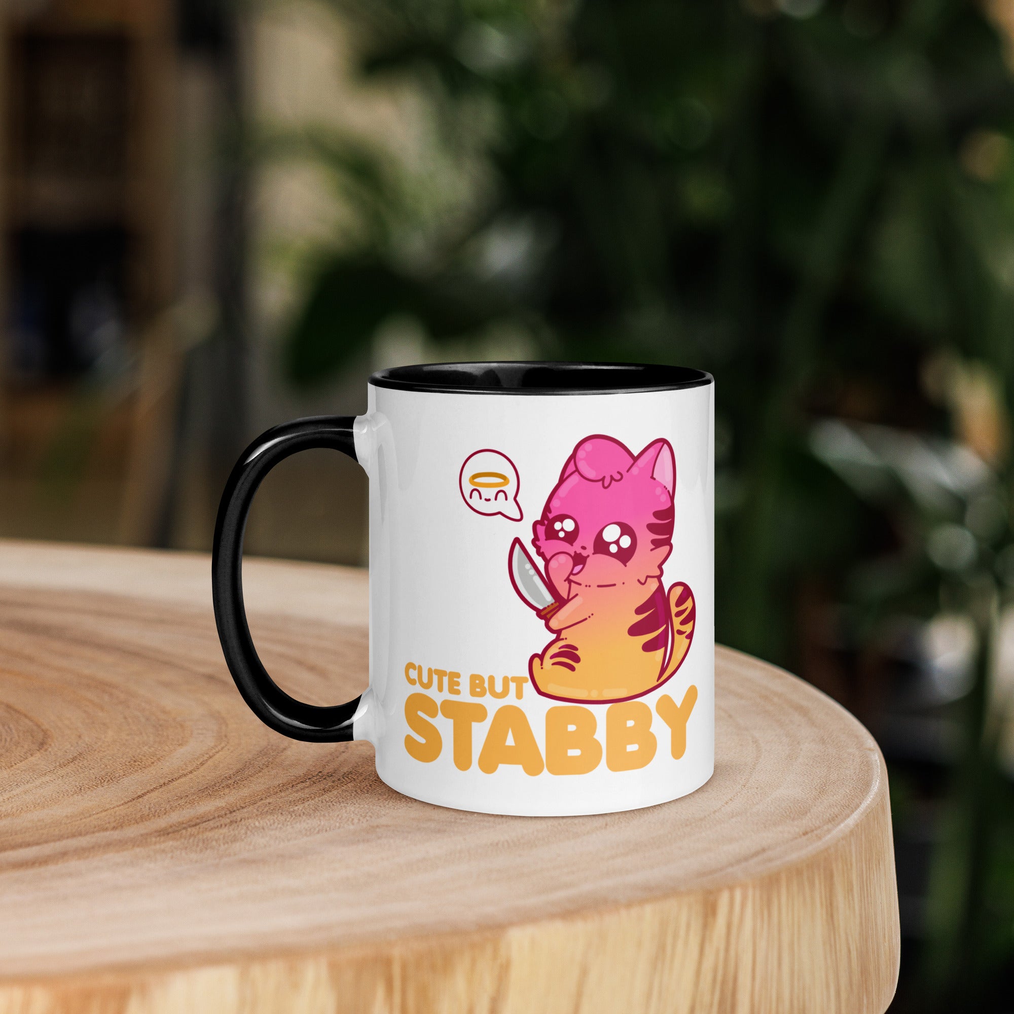 CUTE BUT STABBY - Mug with Color Inside - ChubbleGumLLC