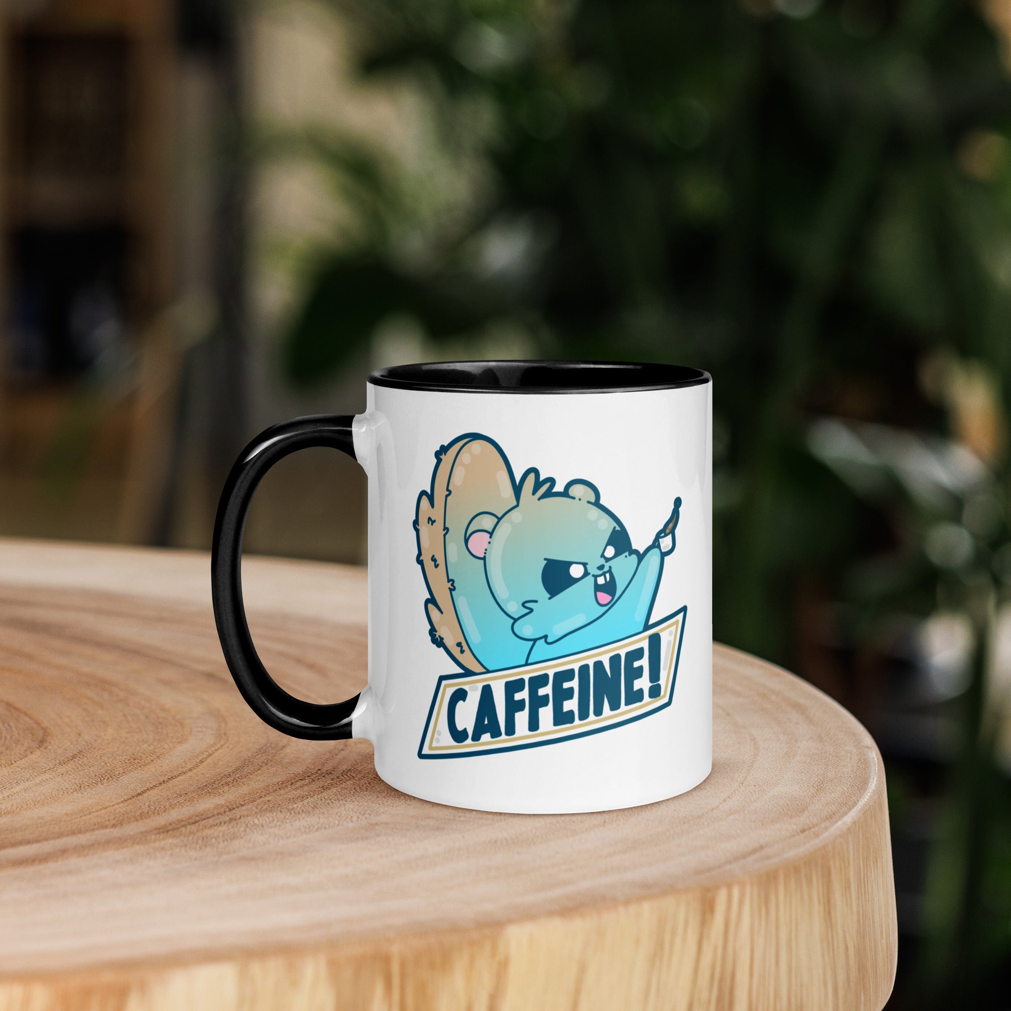 CAFFEINE - Mug with Color Inside - ChubbleGumLLC