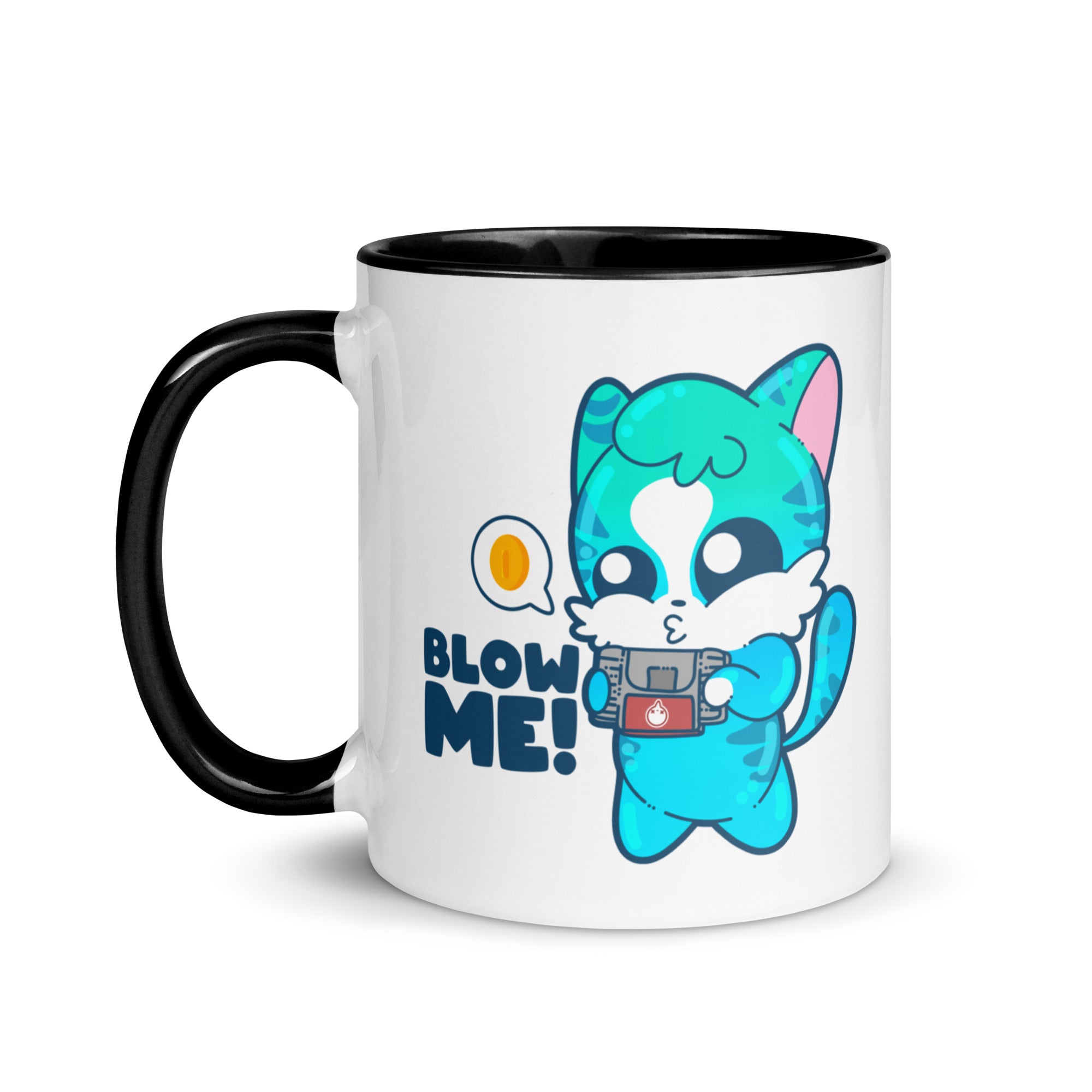 BLOW ME - Mug With Color Inside - ChubbleGumLLC