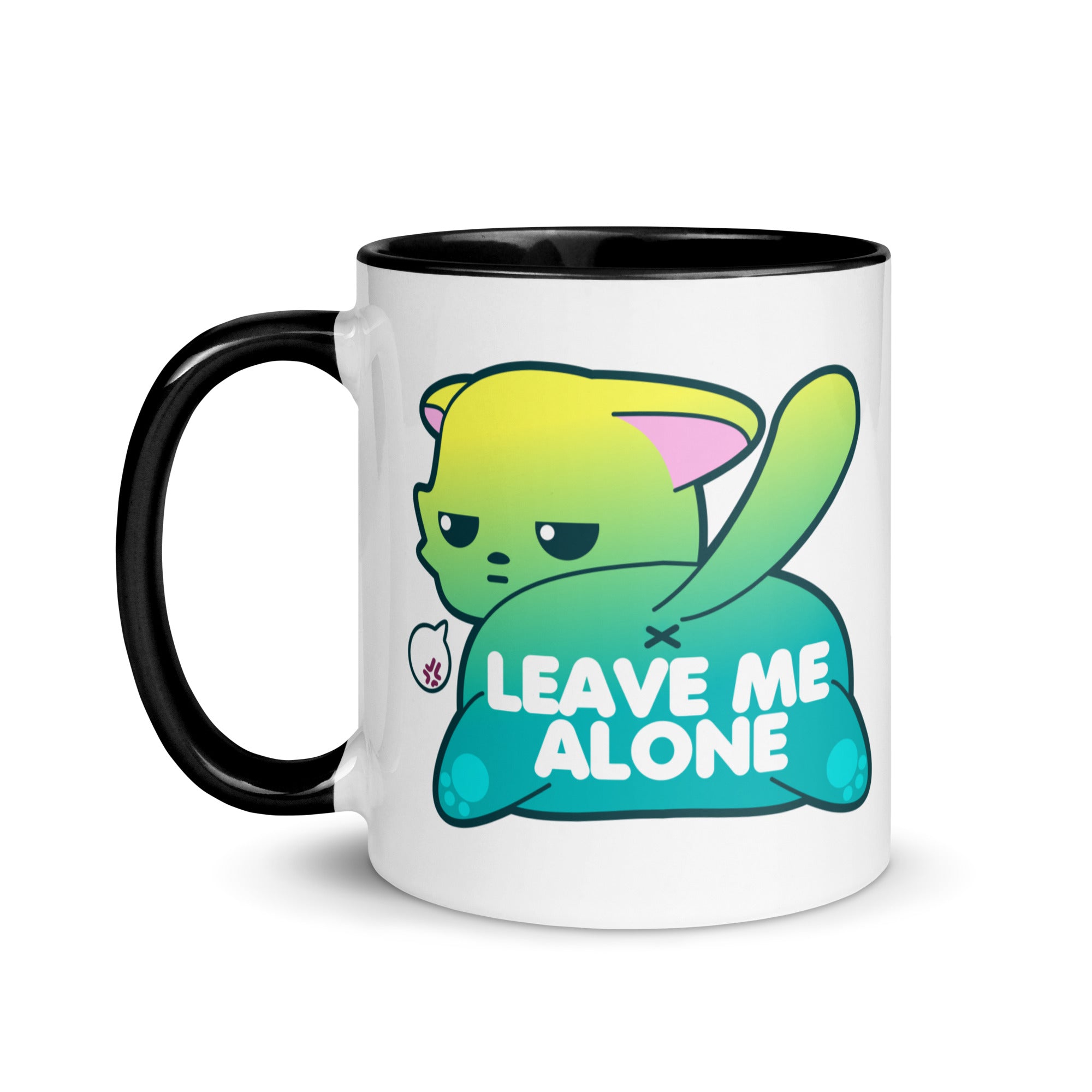 LEAVE ME ALONE - Mug With Color Inside - ChubbleGumLLC