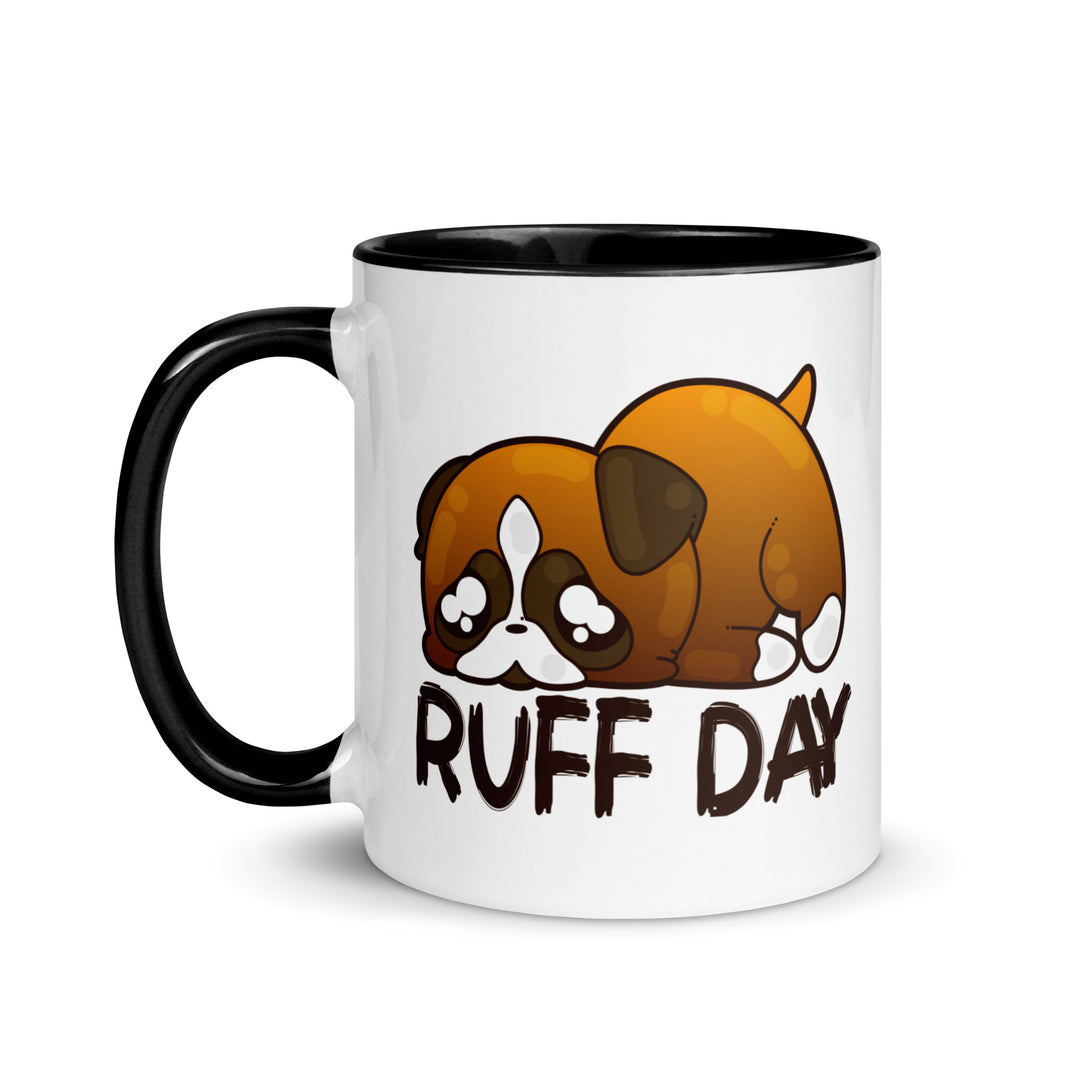 RUFF DAY - Mug With Color Inside - ChubbleGumLLC
