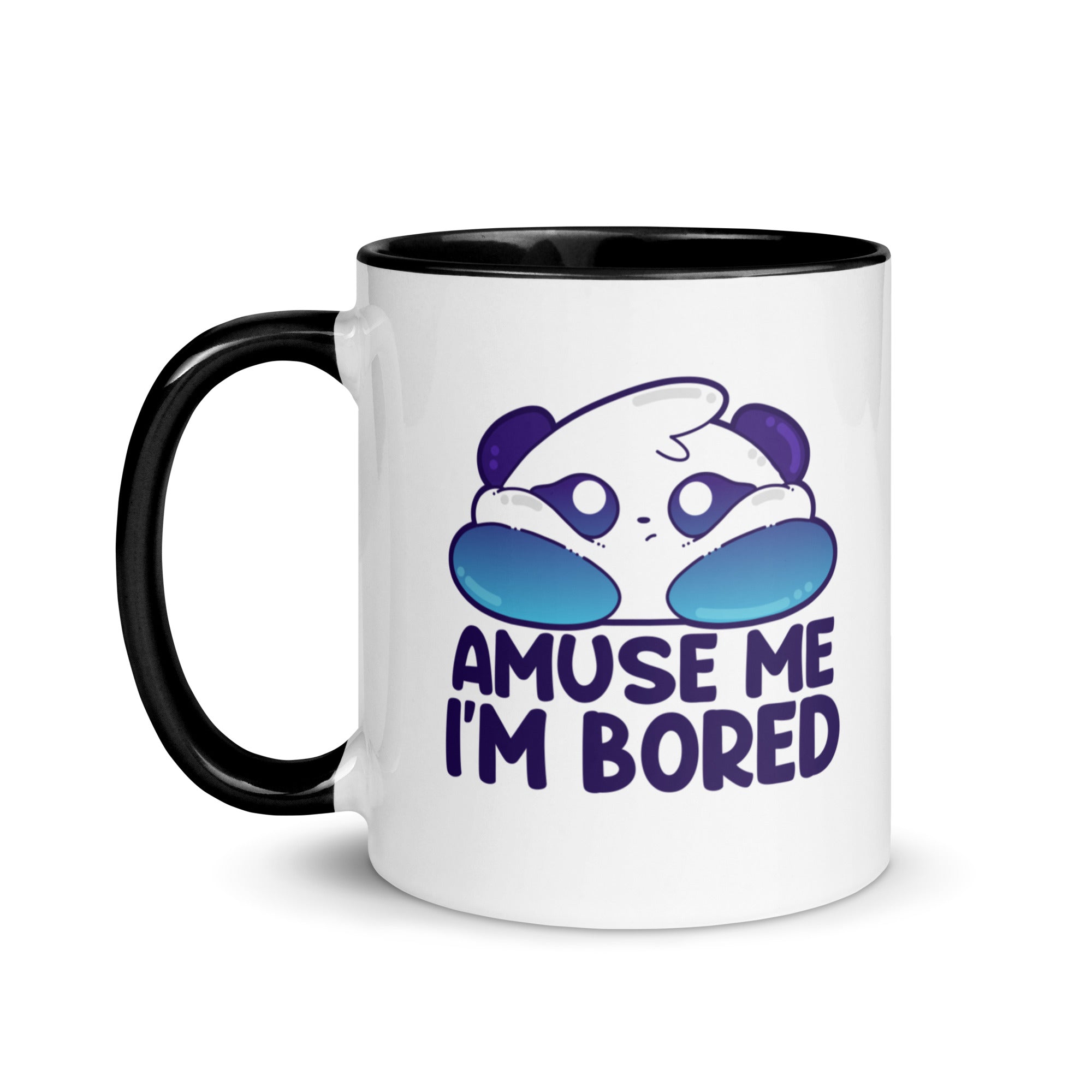 AMUSE ME IM BORED - Mug with Color Inside - ChubbleGumLLC