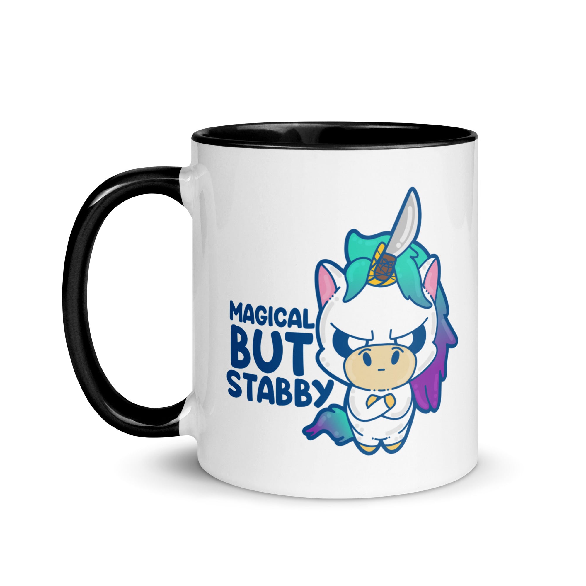 MAGICAL BUT STABBY - Mug with Color Inside - ChubbleGumLLC