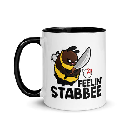 FEELIN STABBEE - Mug with Color Inside - ChubbleGumLLC