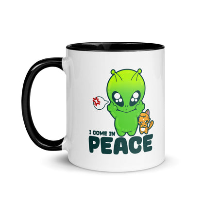 I COME IN PEACE - Mug with Color Inside - ChubbleGumLLC