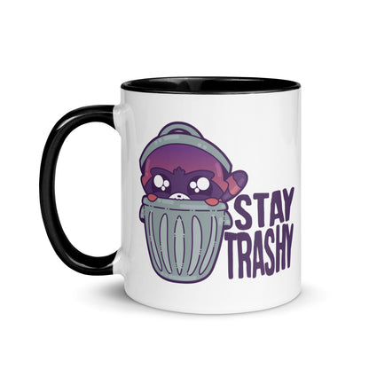 STAY TRASHY - Mug with Color Inside