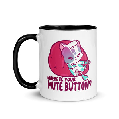 MUTE BUTTON - Mug with Color Inside