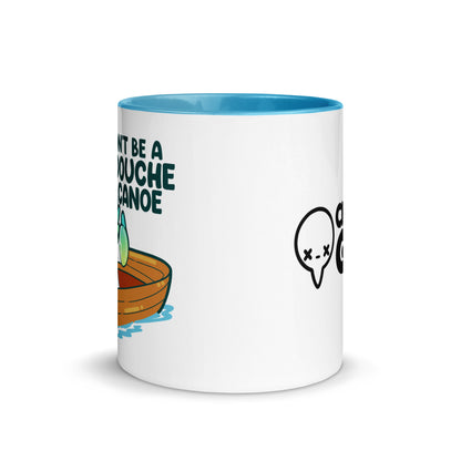 DONT BE A DOUCHE CANOE - Mug With Color Inside - ChubbleGumLLC