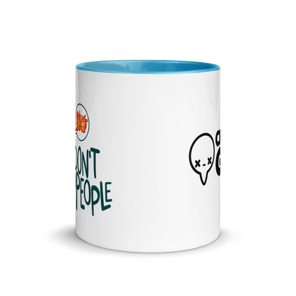 I DONT PEOPLE - Mug With Color Inside - ChubbleGumLLC