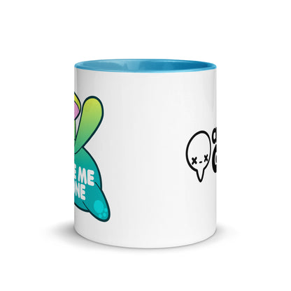 LEAVE ME ALONE - Mug With Color Inside - ChubbleGumLLC