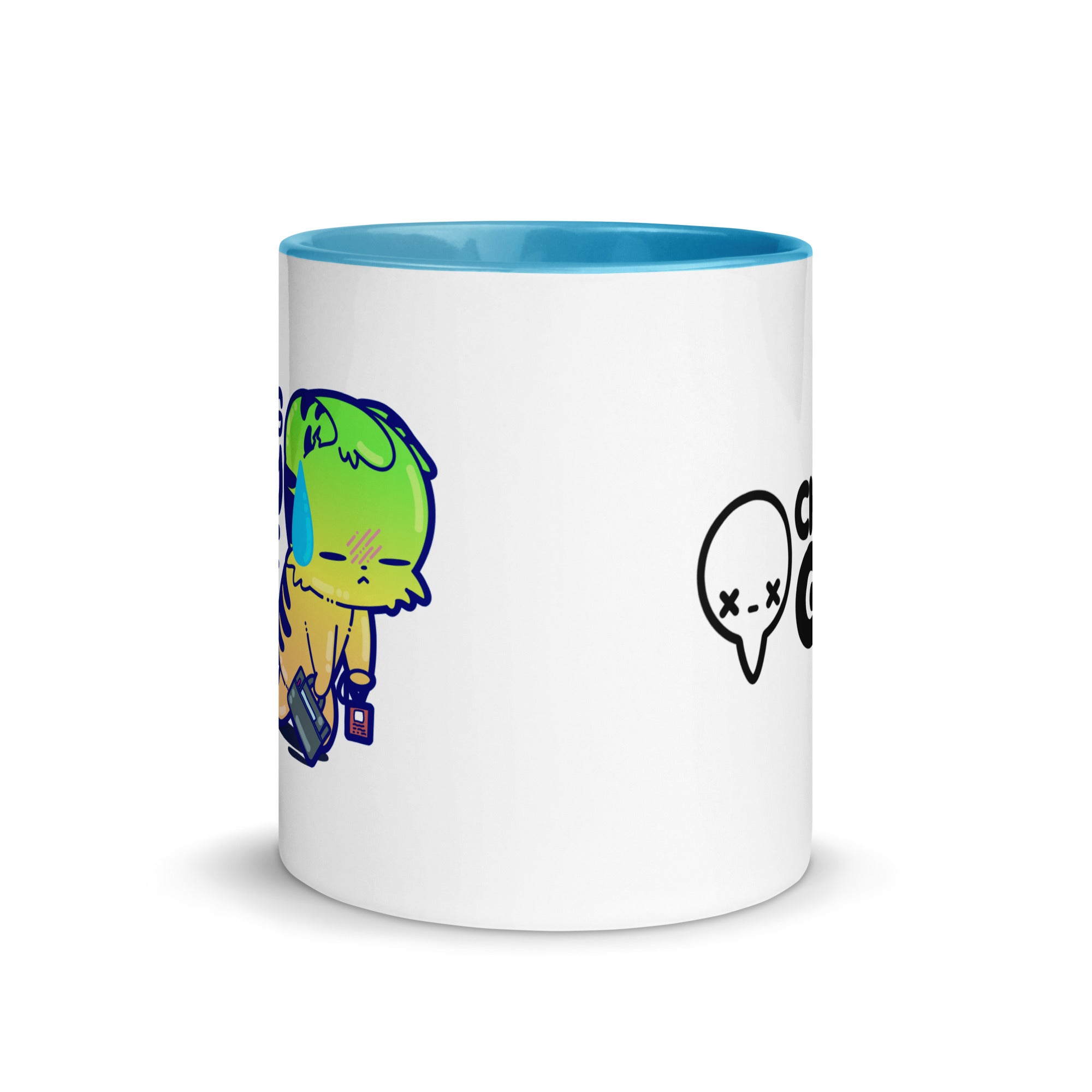 SURVIVING PURELY OUT OF SPITE - Mug with Color Inside - ChubbleGumLLC