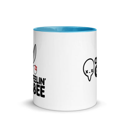 FEELIN STABBEE - Mug with Color Inside - ChubbleGumLLC