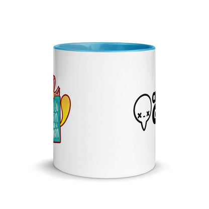 HOW TO TRAIN YOUR HUMAN - Mug with Color Inside - ChubbleGumLLC