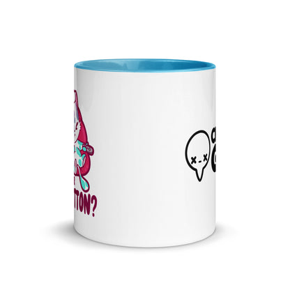 MUTE BUTTON - Mug with Color Inside