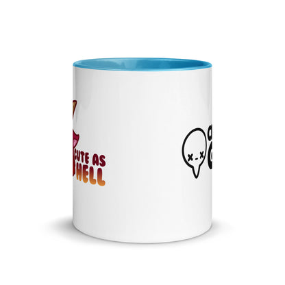 CUTE AS HELL - Mug with Color Inside