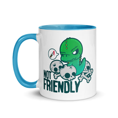 NOT FRIENDLY - Mug With Color Inside - ChubbleGumLLC