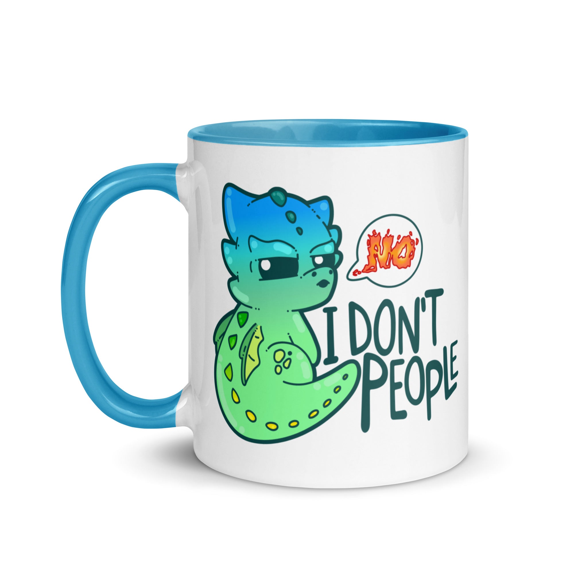 I DONT PEOPLE - Mug With Color Inside - ChubbleGumLLC