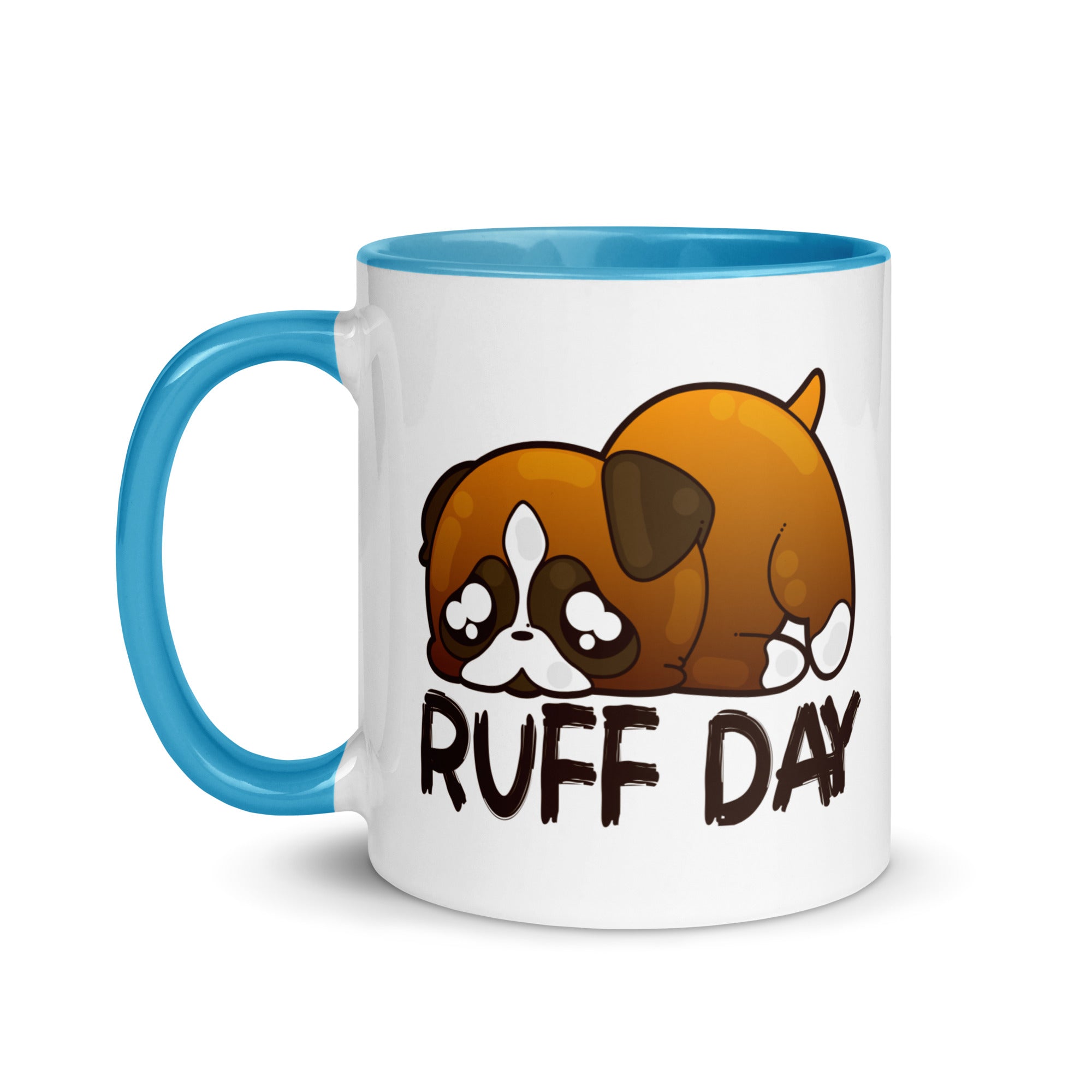 RUFF DAY - Mug With Color Inside - ChubbleGumLLC