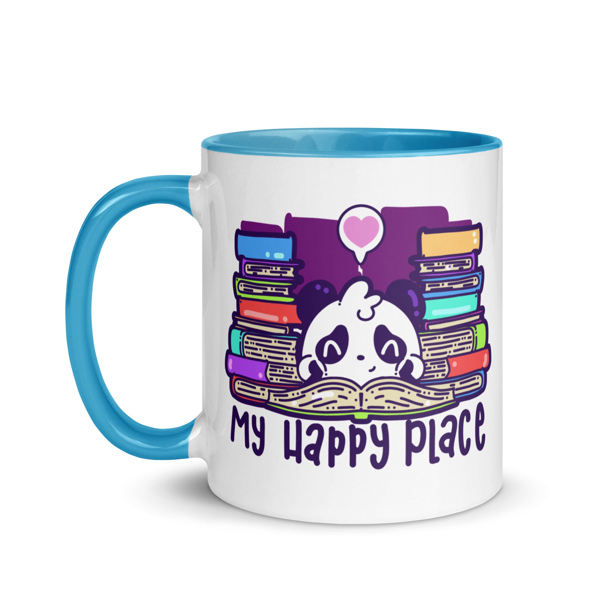MY HAPPY PLACE - Mug with Color Inside - ChubbleGumLLC