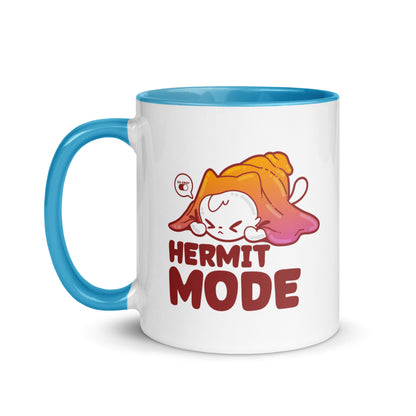 HERMIT MODE - Mug with Color Inside - ChubbleGumLLC