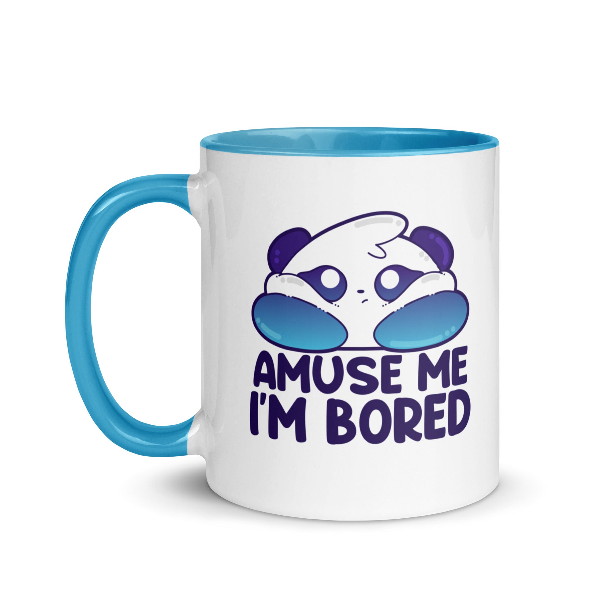 AMUSE ME IM BORED - Mug with Color Inside - ChubbleGumLLC