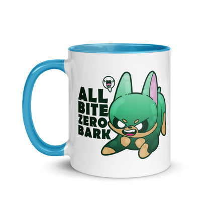 ALL BITE ZERO BARK - Mug with Color Inside - ChubbleGumLLC