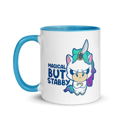 MAGICAL BUT STABBY - Mug with Color Inside - ChubbleGumLLC