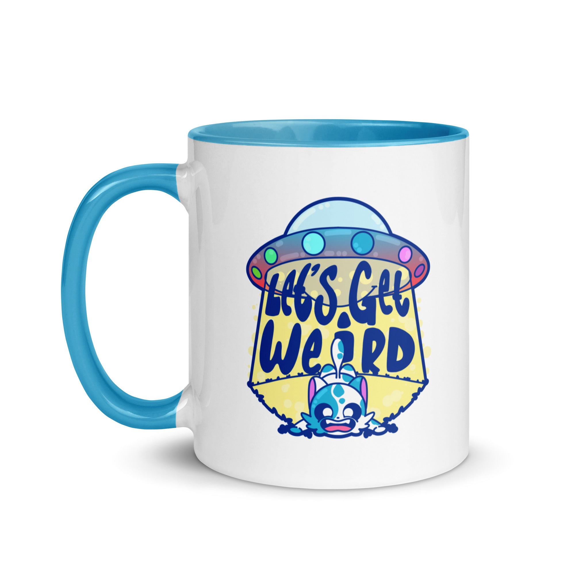 LETS GET WEIRD - Mug with Color Inside - ChubbleGumLLC