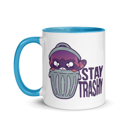 STAY TRASHY - Mug with Color Inside