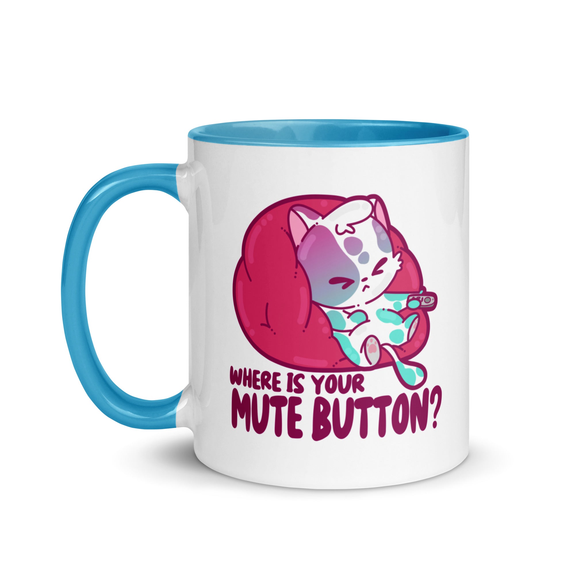 MUTE BUTTON - Mug with Color Inside