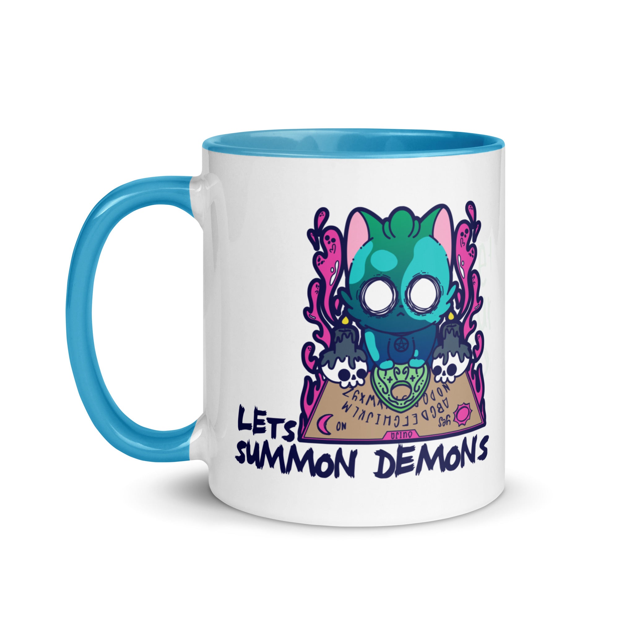 LETS SUMMON DEMONS - Mug with Color Inside