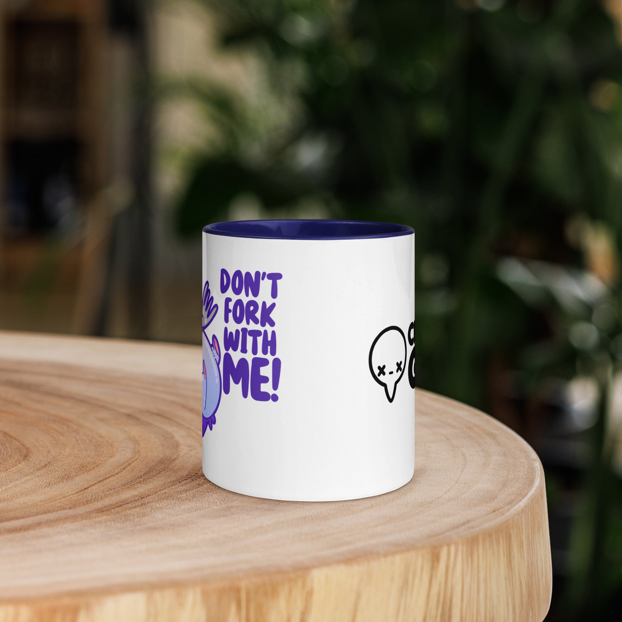 DONT FORK WITH ME - Mug with Color Inside - ChubbleGumLLC