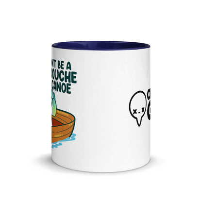 DONT BE A DOUCHE CANOE - Mug With Color Inside - ChubbleGumLLC