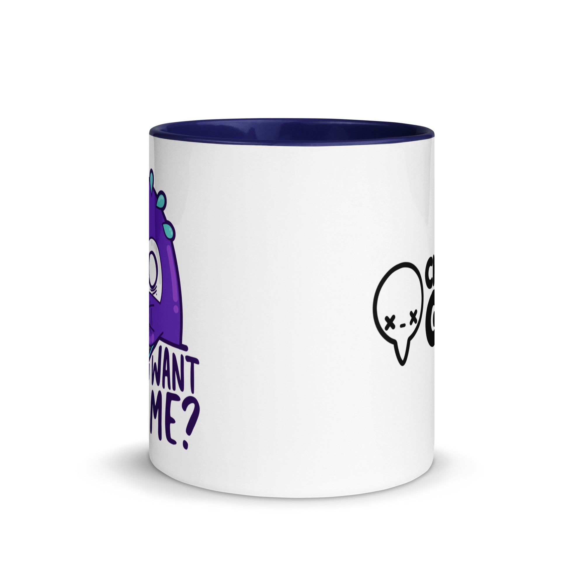 WHAT DONTOU WANT FROM ME - Mug with Color Inside - ChubbleGumLLC