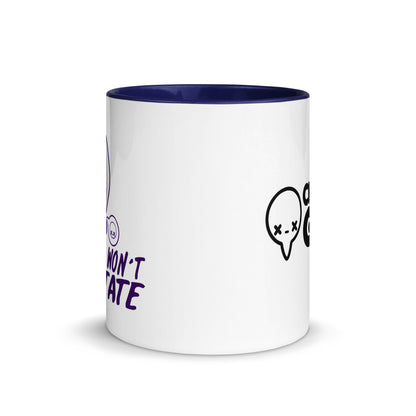 I WONT HESITATE - Mug with Color Inside - ChubbleGumLLC